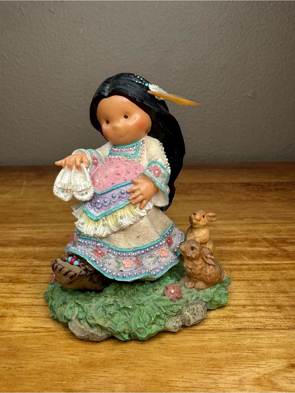 Friends of the Feather Enesco #876453 Love is Patient Expecting Native American